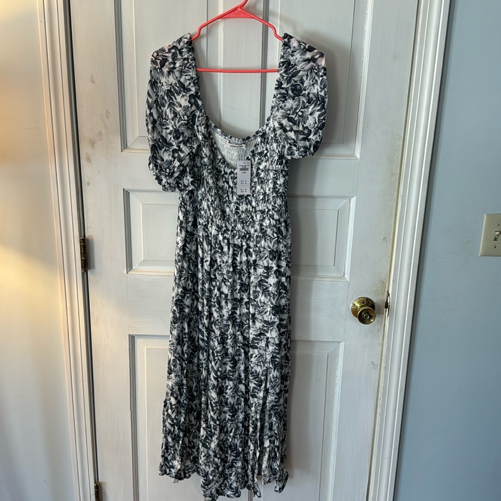 Abercrombie and Fitch blue midi dress